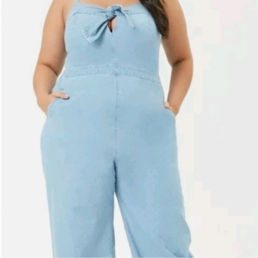 Forever 21 Plus denim jumpsuit